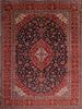 Kashan Red Hand Knotted 910 X 1211  Area Rug 100-75986 Thumb 0