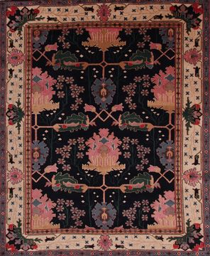 Nepal Hand Knotted Area Rugs Order Online At Rugman Nepal Multicolor Hand Woven 7 10 X 9 6 Area Rug 155
