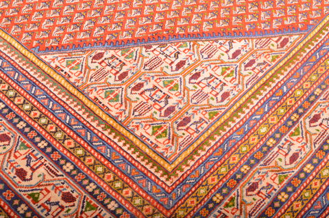 Botemir Red Hand Knotted 98 X 132 Area Rug 100-76011 Image 19