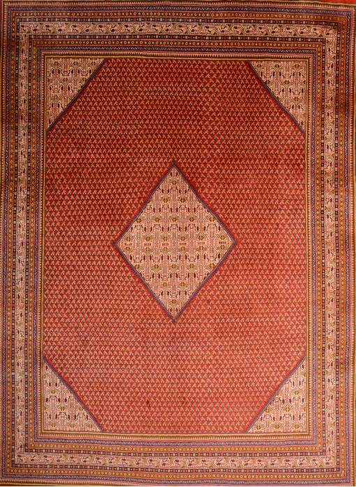 Botemir Red Hand Knotted 98 X 132 Area Rug 100-76011 Image 0
