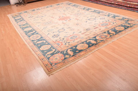 Chobi Beige Hand Knotted 910 X 133 Area Rug 100-76012 Image 10