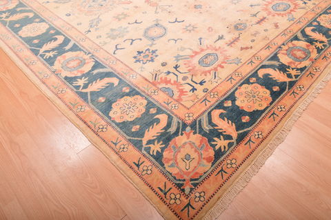 Chobi Beige Hand Knotted 910 X 133 Area Rug 100-76012 Image 11