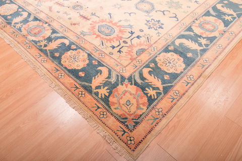 Chobi Beige Hand Knotted 910 X 133 Area Rug 100-76012 Image 12