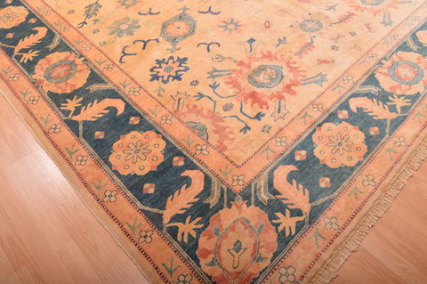 Chobi Beige Hand Knotted 910 X 133 Area Rug 100-76012 Image 15