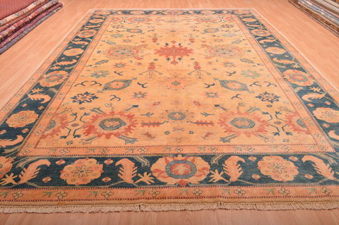 Chobi Beige Hand Knotted 910 X 133 Area Rug 100-76012 Image 5
