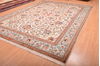 Tabriz Beige Hand Knotted 102 X 136 Area Rug 100-76013 Thumb 11