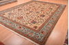 Tabriz Beige Hand Knotted 102 X 136 Area Rug 100-76013 Thumb 14