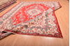 Hamedan Red Hand Knotted 106 X 138  Area Rug 100-76014 Thumb 12
