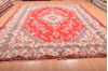 Hamedan Red Hand Knotted 106 X 138  Area Rug 100-76014 Thumb 1