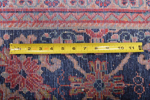Mahal Red Hand Knotted 105 X 137 Area Rug 100-76021 Image 4