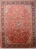 Mahal Red Hand Knotted 105 X 137  Area Rug 100-76021 Thumb 0