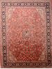 Mahal Red Hand Knotted 105 X 137 Area Rug 100-76021 Thumb 0