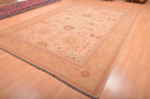 Kilim Beige Hand Knotted 95 X 131 Area Rug 100-76023 Image 9