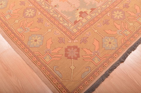 Kilim Beige Hand Knotted 95 X 131 Area Rug 100-76023 Image 11