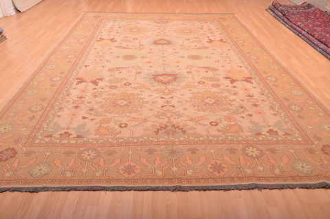 Kilim Beige Hand Knotted 95 X 131 Area Rug 100-76023 Image 14