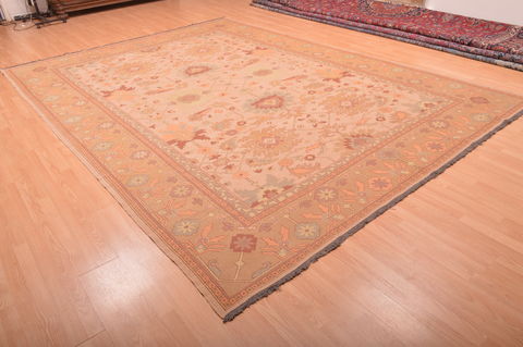Kilim Beige Hand Knotted 95 X 131 Area Rug 100-76023 Image 15