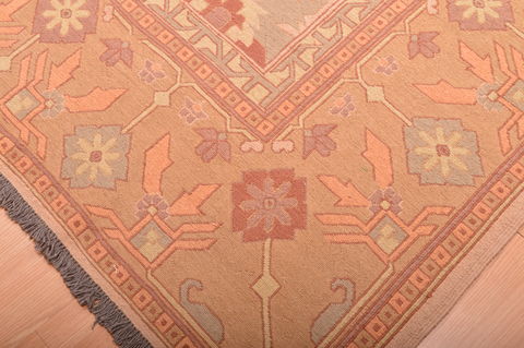 Kilim Beige Hand Knotted 95 X 131 Area Rug 100-76023 Image 17
