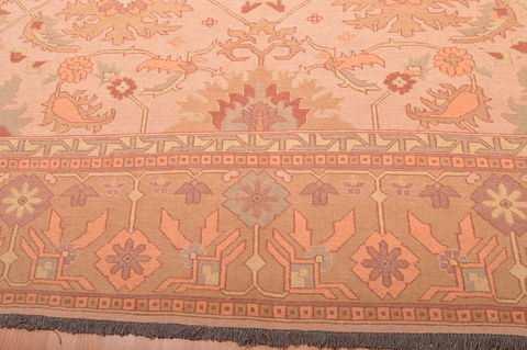 Kilim Beige Hand Knotted 95 X 131 Area Rug 100-76023 Image 19