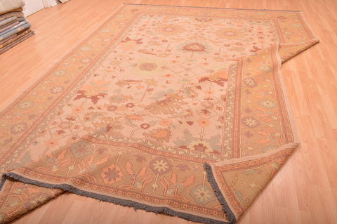 Kilim Beige Hand Knotted 95 X 131 Area Rug 100-76023 Image 5