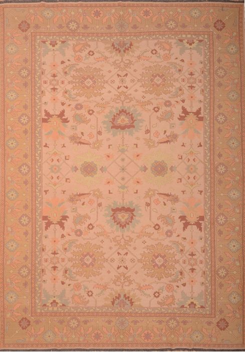 Kilim Beige Hand Knotted 95 X 131 Area Rug 100-76023 Image 0
