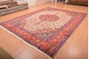Tabriz Beige Hand Knotted 98 X 1210  Area Rug 100-76026 Thumb 15