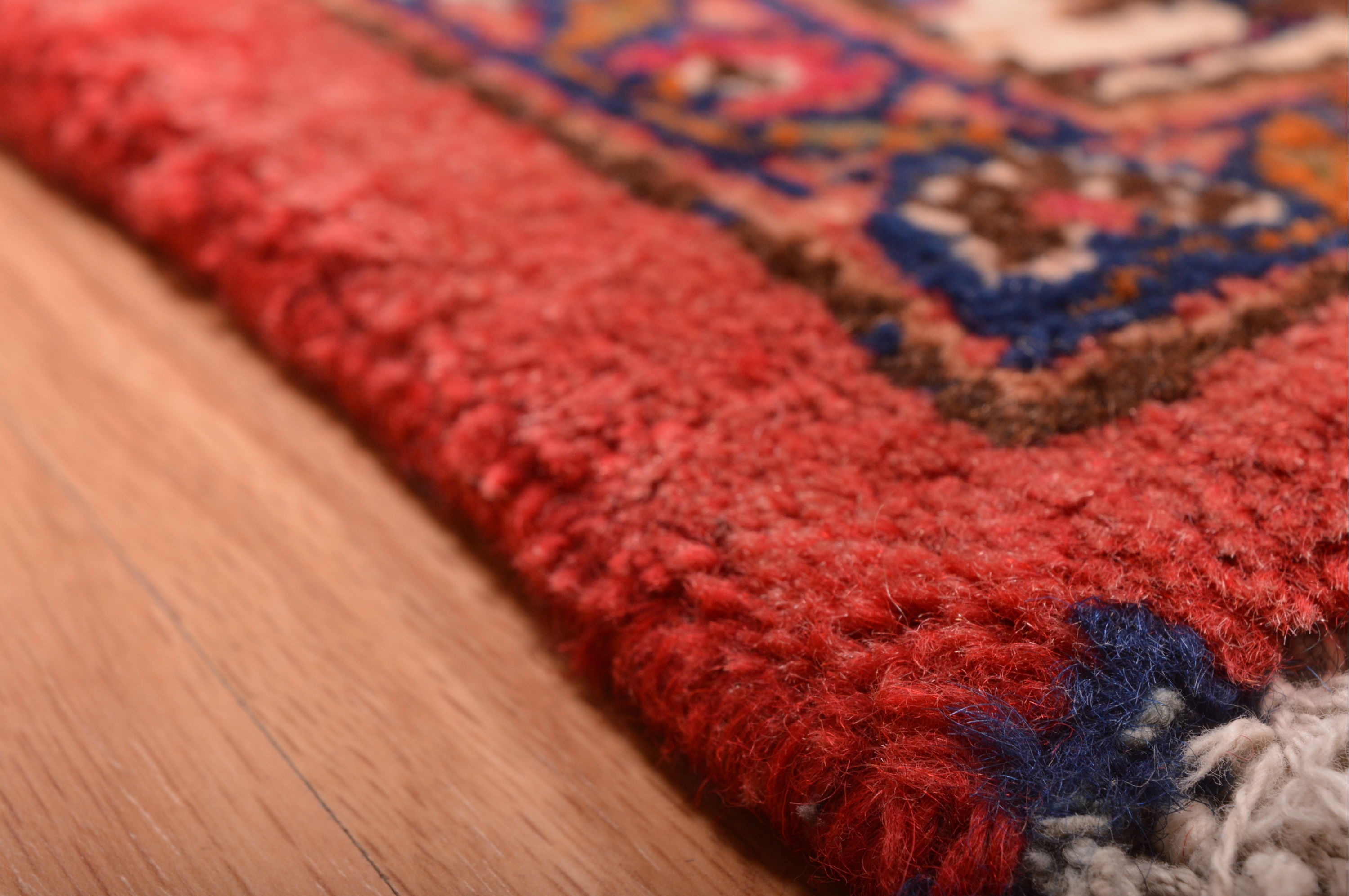 Persian Mashad Red Rectangle 10x12 ft Wool Carpet 76046