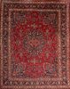 Mashad Red Hand Knotted 97 X 1111  Area Rug 100-76046 Thumb 0