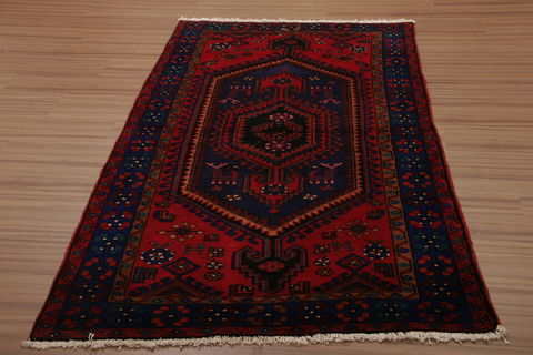 Karajeh Multicolor Hand Knotted 41 X 75 Area Rug 155-76063 Image 1