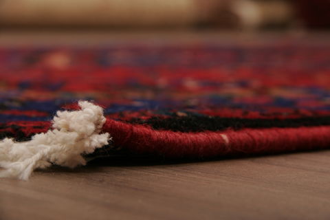 Karajeh Multicolor Hand Knotted 41 X 75 Area Rug 155-76063 Image 3