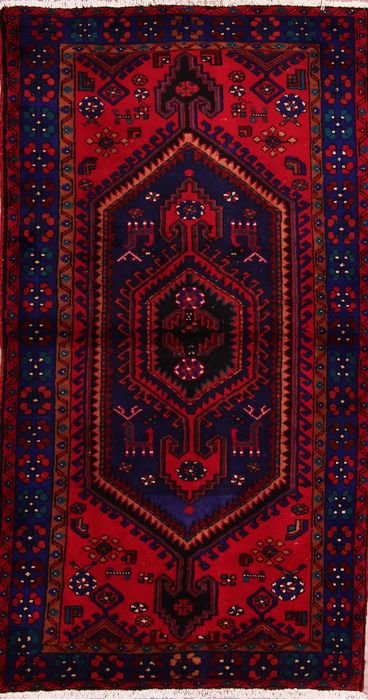 Karajeh Multicolor Hand Knotted 41 X 75 Area Rug 155-76063 Image 0