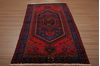 Karajeh Multicolor Hand Knotted 41 X 75  Area Rug 155-76063 Thumb 6