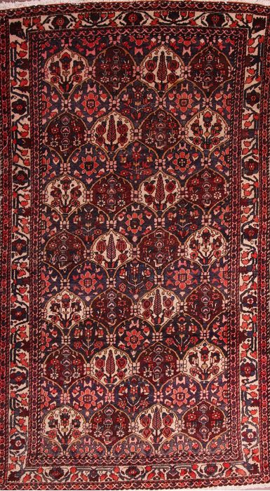 Bakhtiar Multicolor Runner Hand Knotted 55 X 98 Area Rug 155-76089 Image 0