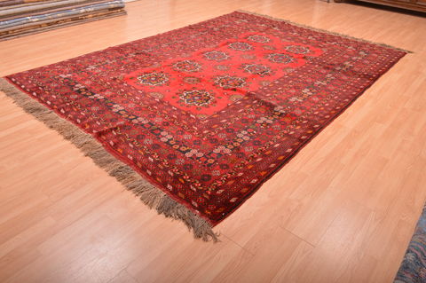 Khan Mohammadi Orange Hand Knotted 80 X 114 Area Rug 100-76090 Image 15