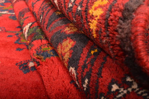 Khan Mohammadi Orange Hand Knotted 80 X 114 Area Rug 100-76090 Image 2