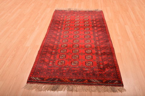 Khan Mohammadi Red Hand Knotted 35 X 63 Area Rug 100-76095 Image 10