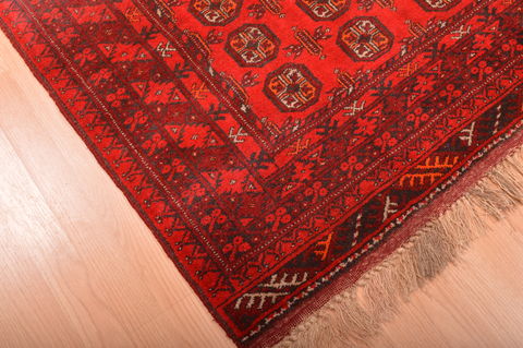 Khan Mohammadi Red Hand Knotted 35 X 63 Area Rug 100-76095 Image 13