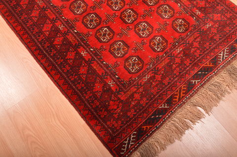 Khan Mohammadi Red Hand Knotted 35 X 63 Area Rug 100-76095 Image 15