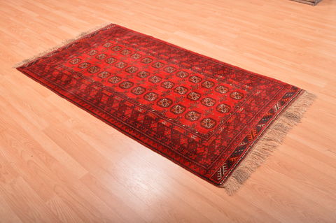 Khan Mohammadi Red Hand Knotted 35 X 63 Area Rug 100-76095 Image 9