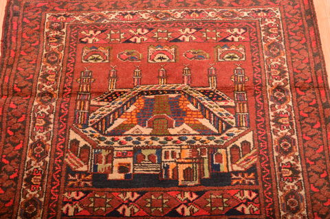 Khan Mohammadi Red Hand Knotted 34 X 511 Area Rug 100-76097 Image 10
