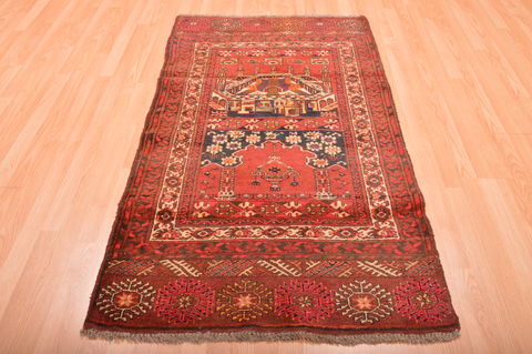 Khan Mohammadi Red Hand Knotted 34 X 511 Area Rug 100-76097 Image 1