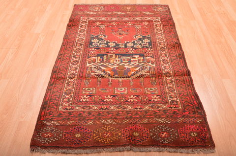 Khan Mohammadi Red Hand Knotted 34 X 511 Area Rug 100-76097 Image 4