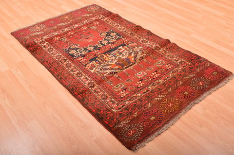 Khan Mohammadi Red Hand Knotted 34 X 511 Area Rug 100-76097 Image 5