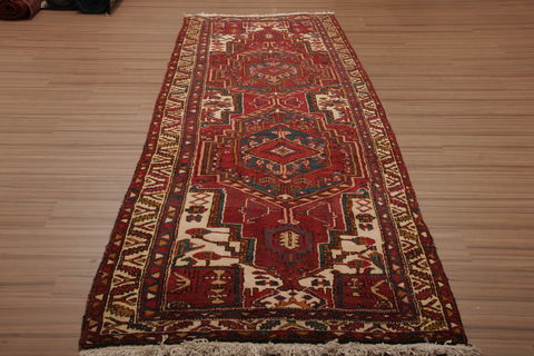 Bakhtiar Multicolor Runner Hand Knotted 310 X 109 Area Rug 155-76098 Image 1