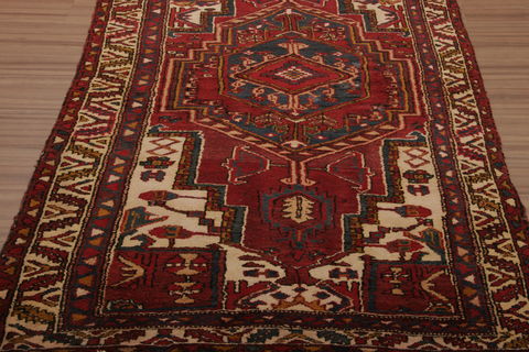 Bakhtiar Multicolor Runner Hand Knotted 310 X 109 Area Rug 155-76098 Image 2