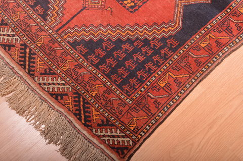 Khan Mohammadi Blue Runner Hand Knotted 35 X 70 Area Rug 100-76110 Image 12