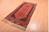 Khan Mohammadi Blue Runner Hand Knotted 35 X 70 Area Rug 100-76110 Thumb 2