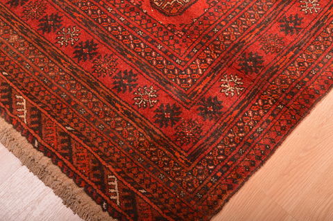 Khan Mohammadi Red Hand Knotted 37 X 63 Area Rug 100-76112 Image 7