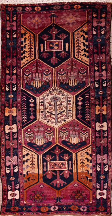 Meshkin Multicolor Hand Knotted 43 X 81 Area Rug 155-76114 Image 0