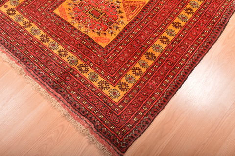 Khan Mohammadi Yellow Hand Knotted 43 X 610 Area Rug 100-76115 Image 10