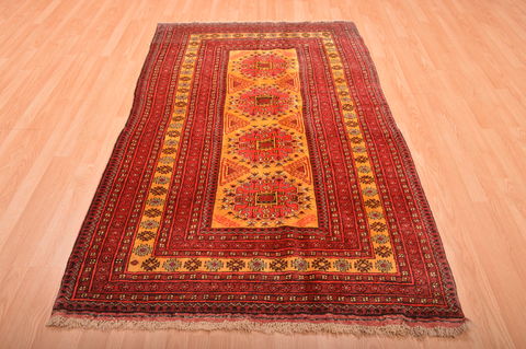 Khan Mohammadi Yellow Hand Knotted 43 X 610 Area Rug 100-76115 Image 4